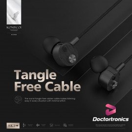 Koniycoi in-ear DK1 deep bass wire earphones handsfree earphone headphone with mic stereo earbuds