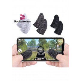 2PCS Games Finger Set Sweat Proof Gaming Gloves Breathable Mobile Finger Sleeve Touch Screen Game Controller Finger Cover for Mobile