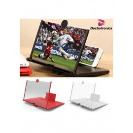 10 inch 3D Mobile Phone Screen Magnifier HD Video Amplifier Stand Bracket Travel Desktop Movie Magnifying Phone Support