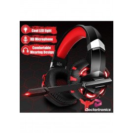 Stereo Super Bass Gaming Headphones  with mic led light for mobile and PC