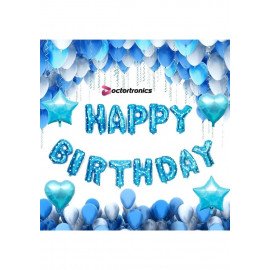 HBD FOIL BANNER BLUE