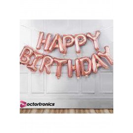 HBD FOIL BANNER ROSE GOLD