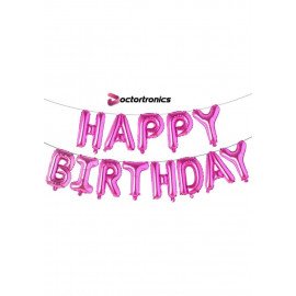 HBD FOIL BANNER PINK