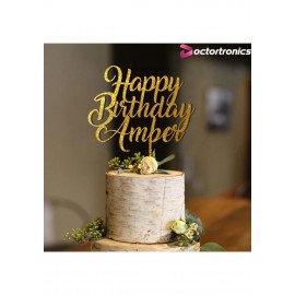 HBD CAKE TOPPER GOLD