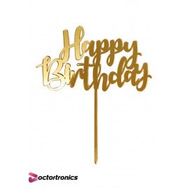 HBD CAKE TOPPER GOLD